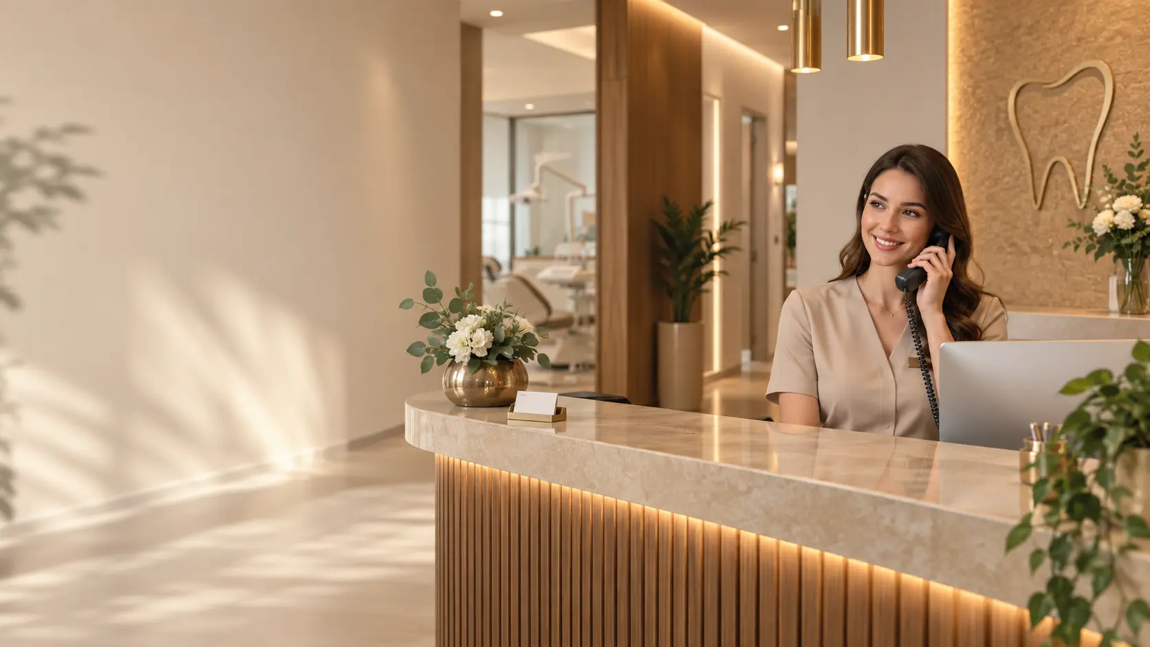 Az Implant Központ recepciója és elérhetőségei